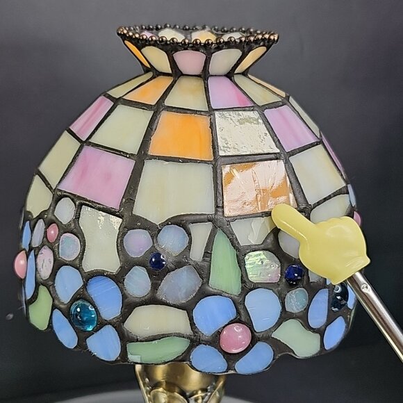 Retired "Partylite" Hydrangea Tealight Candle Lamp Gorgeous! - Picture 11 of 13